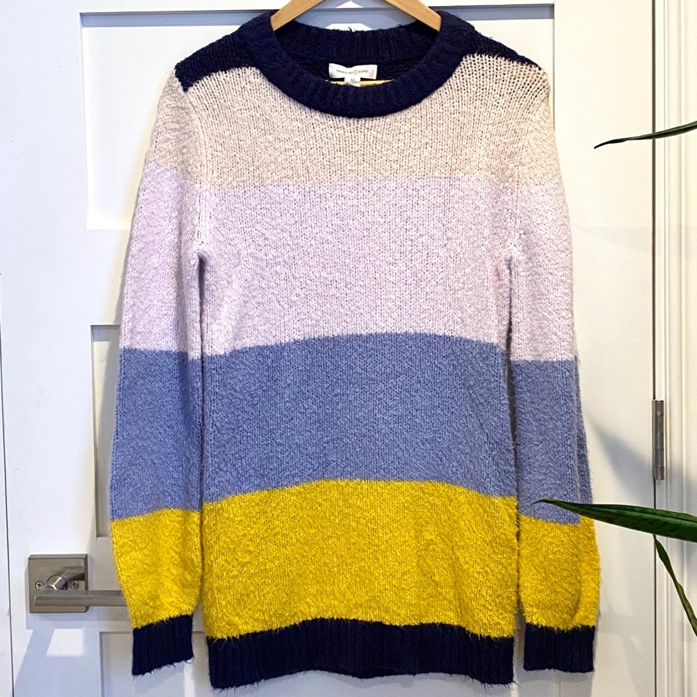 TREASURE&BOND Cozy Colorblock Sweater XS